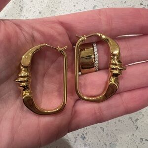 Celine Gold Hoop Earrings